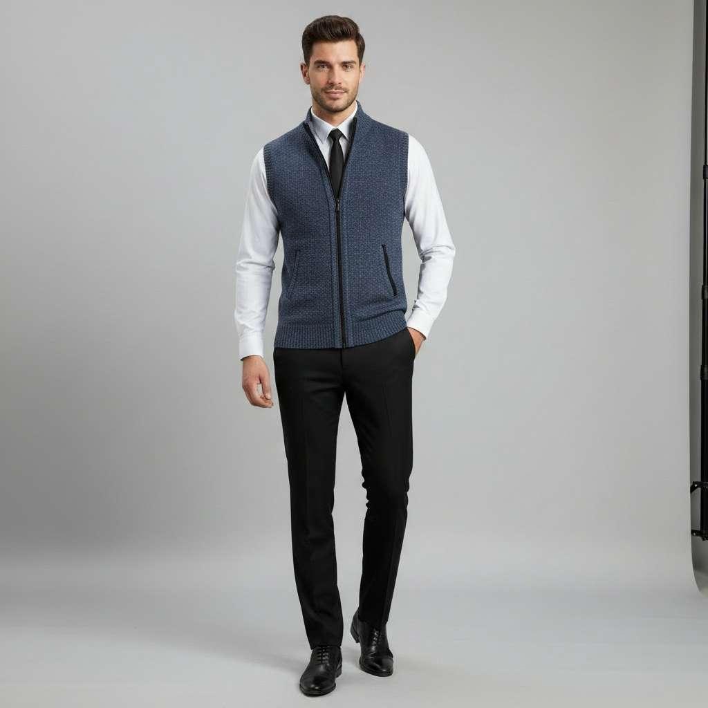 Chaleco Harrison con cremallera integral