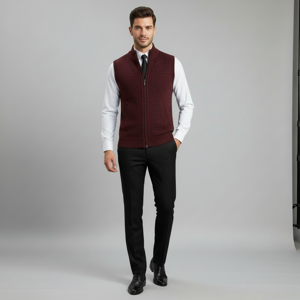 Chaleco Harrison con cremallera integral